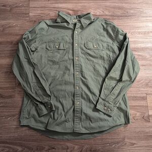 Vintage L.L. Bean green button down shirt XL